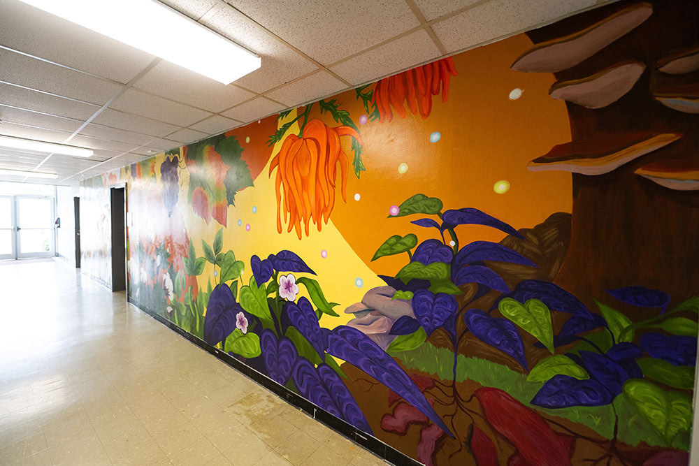 MSU art students highlight crops with ag building mural | College of ...