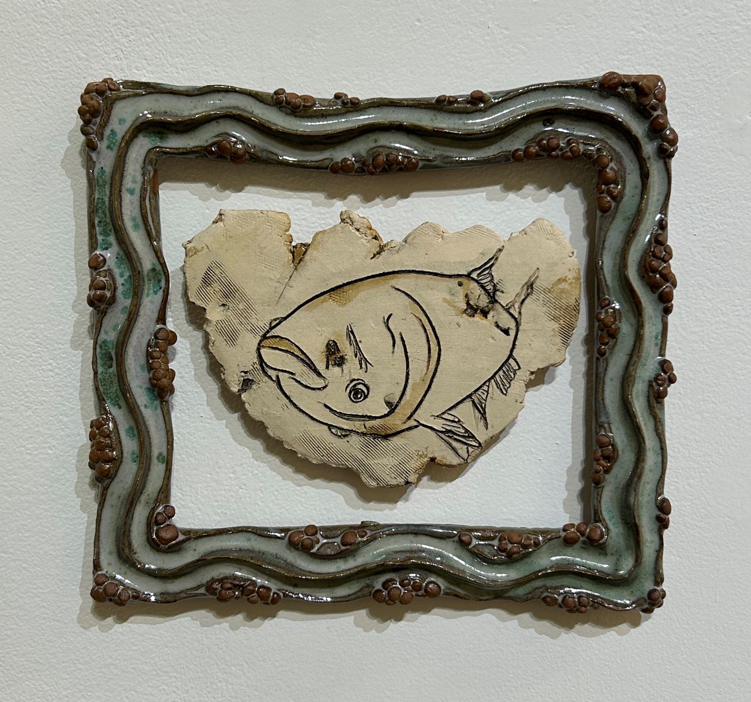 ceramic piece of a fish