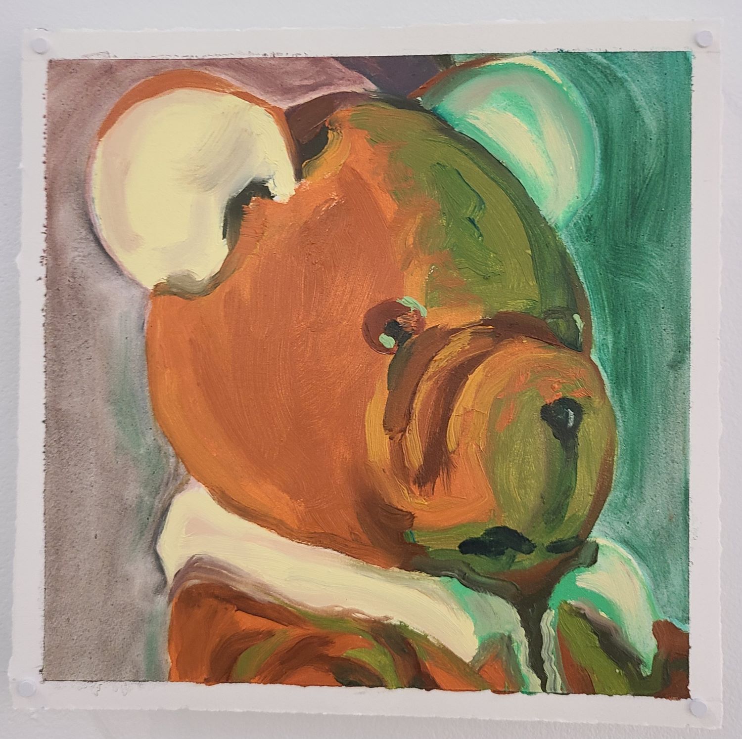 painting of a teddy bear